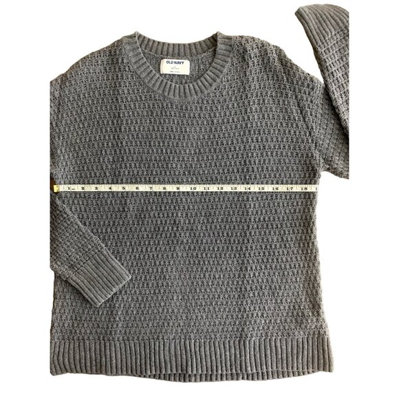 Old Navy Womens Gray Knit Sweater Pullover Crewneck Long Sleeve Size Small - Picture 6 of 11